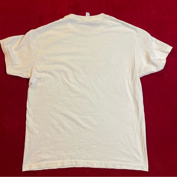 SOLD ✅American Apparel Men's Short Sleeve Light Yellow "FreeGoldWatch" T-Shirt L - Picture 6 of 6